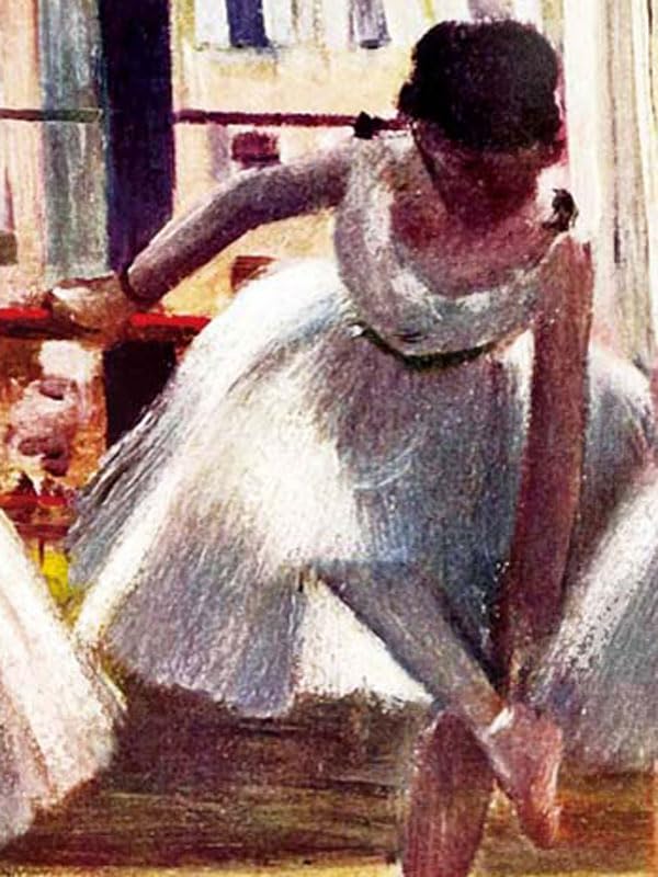 Amazon.co.jp: JHA 絵画 アート額絵 世界の名画 ドガ「三人の